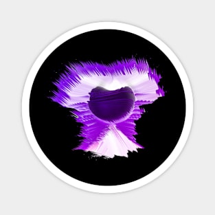 Abstract Purple Eclipse Magnet